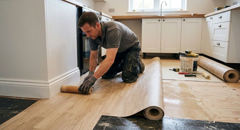 Sheet Linoleum Installation in Fairfax County, VA