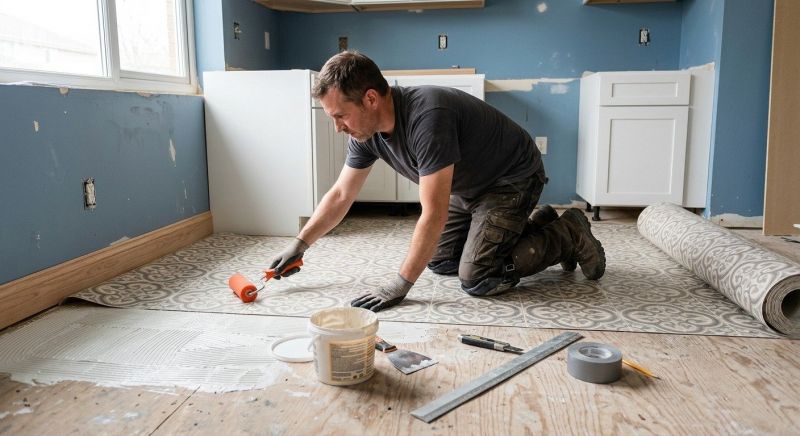 Sheet Linoleum Installation in Arlington, TX