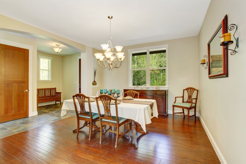Dining Room with Engineered Wood