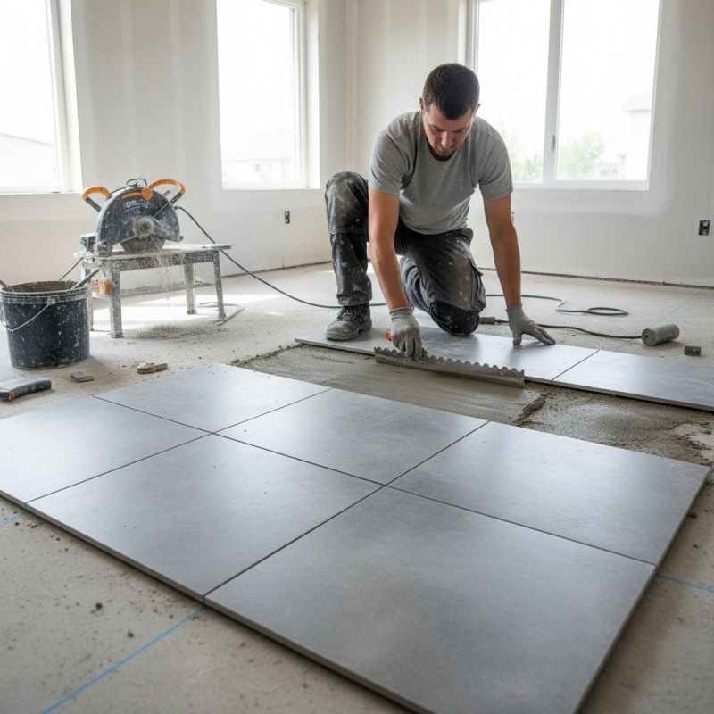 Mosaic Tile Floor Installation in Fredericksburg, VA