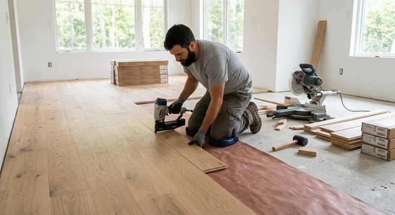 Oak Floor Installation in Manassas, VA