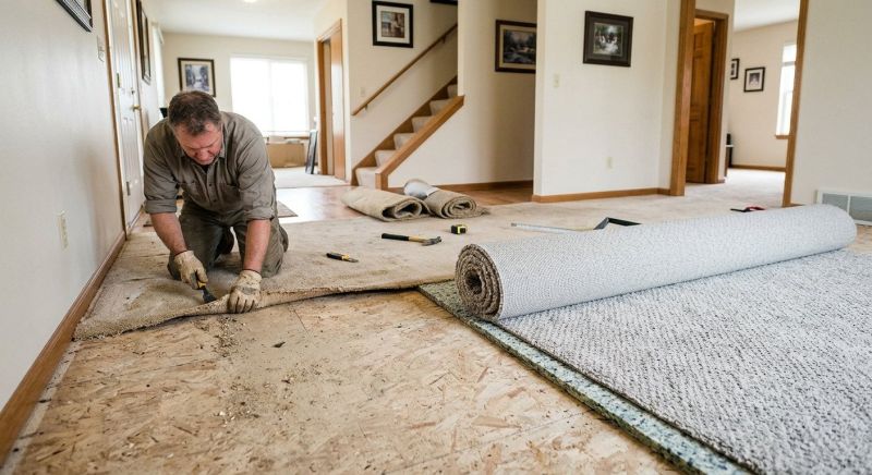 Plush Carpet Installation in Monmouth County, NJ