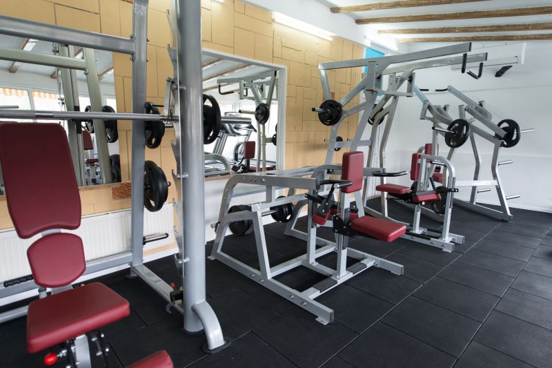 Repaired Rubber Floor