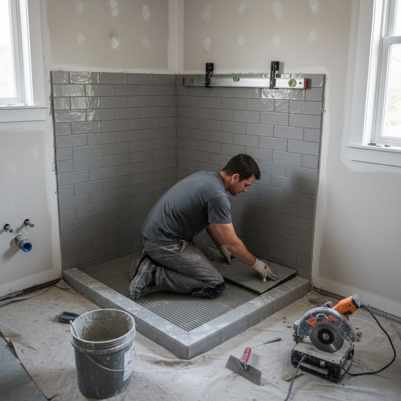 Shower Floor Tiling in Conroe, TX